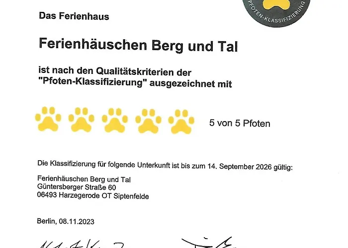 Ferienhaeuschen Berg Und Tal Feriehus Harzgerode